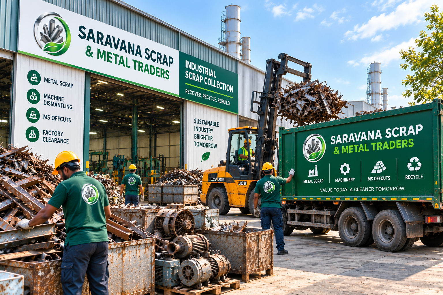 Industrial scrap collection